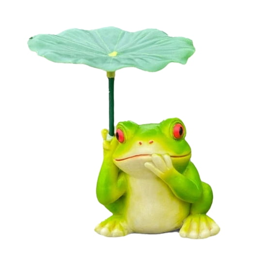 Ruanlalo Garden Ornament Cartoon Elephant Tortoise Frog Design Waterproof Resin Animal Sculpture Garden Patio Balcony Decor