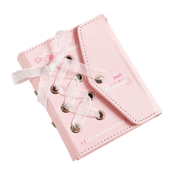 Ruanlalo Girls Sticker Notebook Binder 20 Double-Sided Pages Transparent PP Inner Page Scrapbook Refill Pages