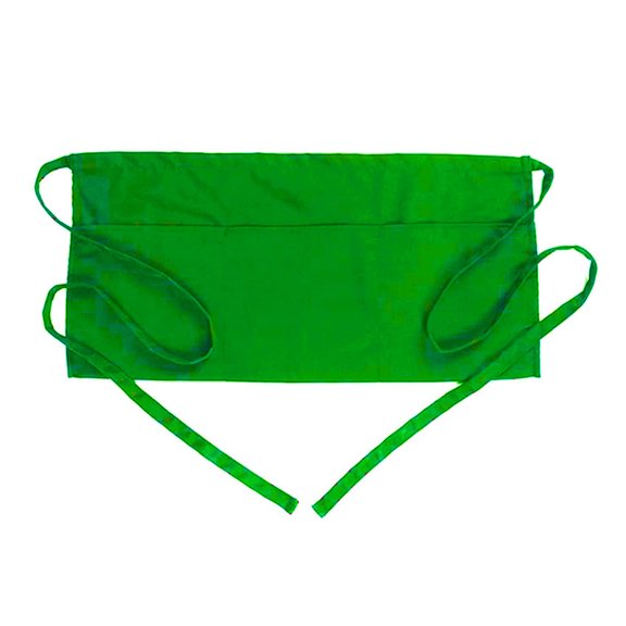 Ruanlalo Half Apron with 3 Pockets Polyester Work Apron Quick-Drying Waterproof Apron Easy Care Dustproof Cooking Apron for Chefs Bakers Restaurants Home Use