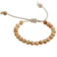 thumbnail image 1 of Ruanlalo Handmade Unisex Wooden Beaded Wax Rope Bracelet Spiritual Hand Jewelry Gift 3#, 1 of 6