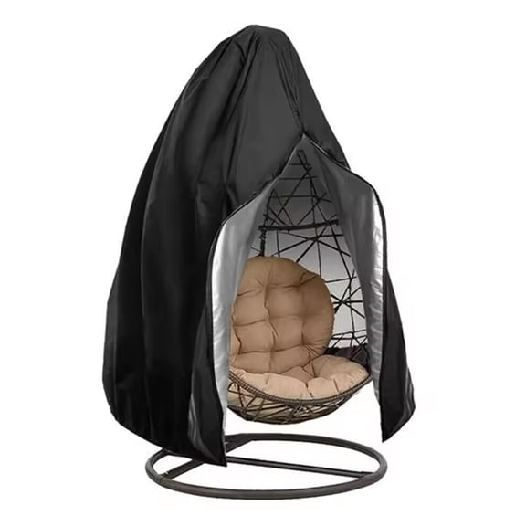 Ruanlalo Hanging Hammock Chair Cover Heavy Duty Oxford Cloth Weather-resistant Waterproof Outdoor Patio Single Double Seat Swing Egg Chair Cover with Zipper