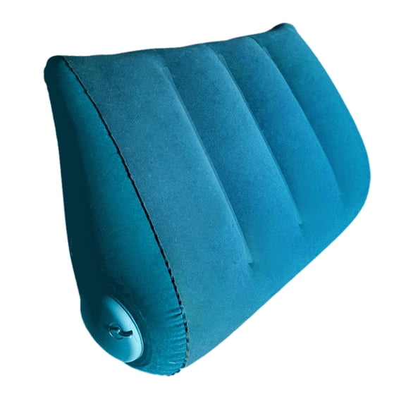 Ruanlalo Inflatable Cushion Pillow Lightweight Portable Triangular Wedge Pillow with Dual Inflation Mode Built-in Pump Posture Support
