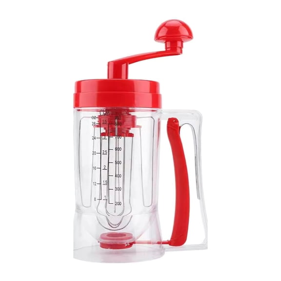 Ruanlalo Manual Batter Dispenser Pancake Mix Distributor with Built-in Stirrer Precision Batter Pouring Tool for Waffles Muffins