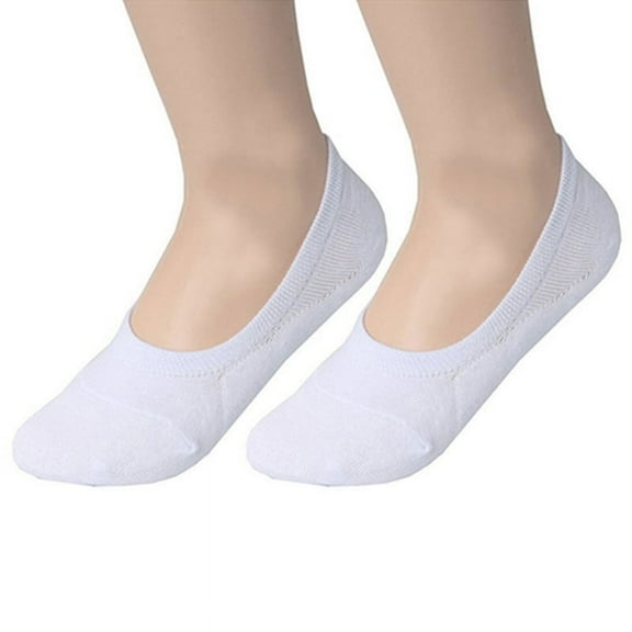 Ruanlalo Men's Fashion Sports Low Cut Cotton Breathable Ankle Short Boat Invisible Socks White