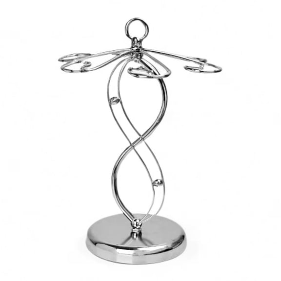 Ruanlalo Metal Wine Glass Holder Freestanding Rack for 6 Glasses Compact Goblet Organizer for Kitchen Countertop And Bar