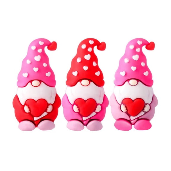 Ruanlalo Mini Gnome Figurines Set for Hide And Seek Game Valentine’s Day Heart Gnomes Red Pink Unique Home Table Decor Romantic Gifts
