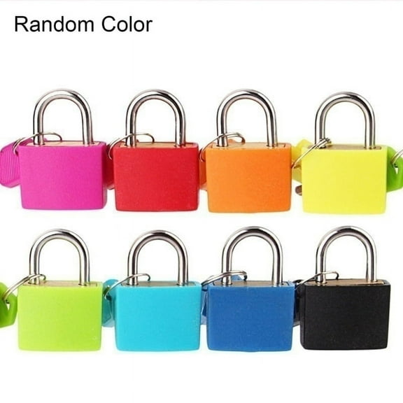 Ruanlalo Mini Padlock Students Bag Travel Luggage Suitcase Drawer Locks with 2Pcs Keys Random Color