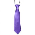 thumbnail image 1 of Ruanlalo Necktie Breathable Elastic Solid Color Boy Stain Necktie for Wedding Purple, 1 of 6