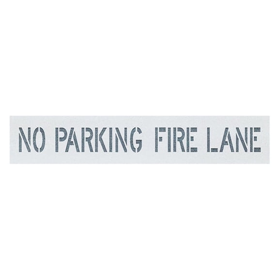 Ruanlalo No Parking Fires Lane Stencil Reusable Silicone Spray Painting Template for Asphalt Concrete Pavement Flexible Marking Tool