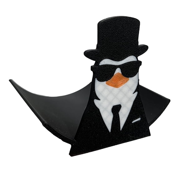 Ruanlalo Penguin Toilet Roll Holder Funny Penguin Gentleman Toilet Paper Holder 3D Printed Freestanding Paper Towel Holder for Bathroom Kitchen Decor