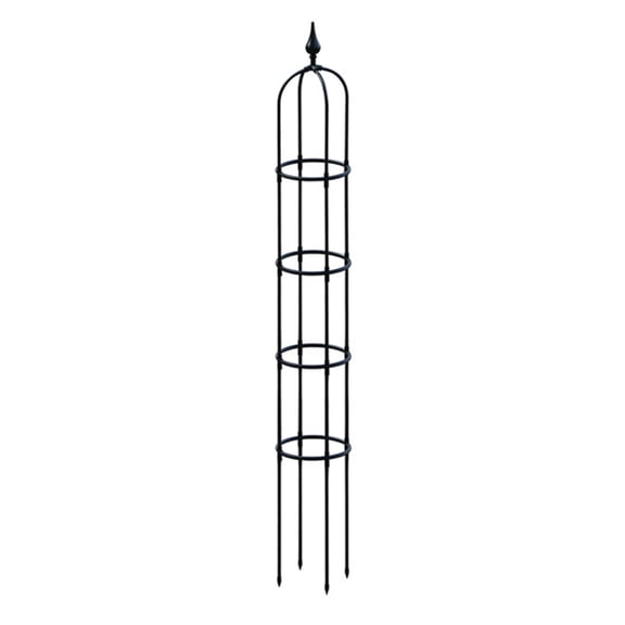 Ruanlalo Plant Obelisk Trellis Climbing Plants Garden Tower Trellis Outdoor Rose Bush Support Rustproof Metal Trellis for Potted Plant Clematis Vine Jasmine