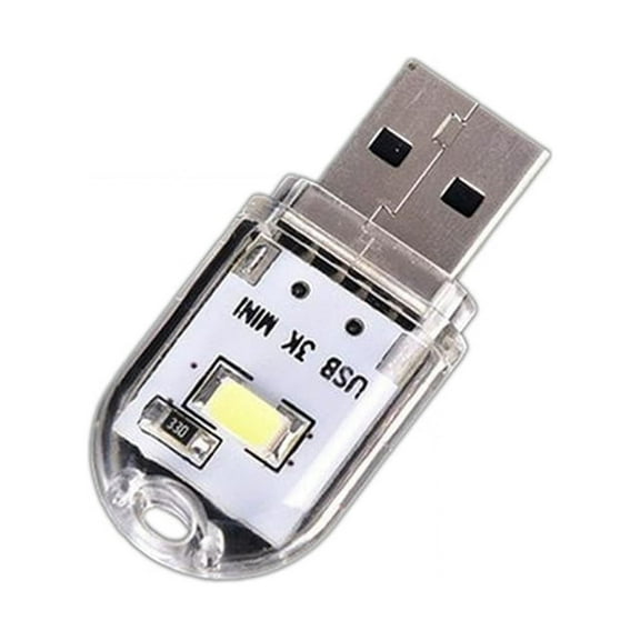 Ruanlalo Portable Mini LED USB Night Light Power Bank Dormitory Reading Table Desk Lamp Cool White