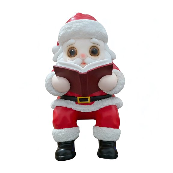 Ruanlalo Reading Santa Claus Light Father Christmas LED Night Lamp Home Office Living Room Bedroom Desk Decoration Lamp Xmas Holiday Gift