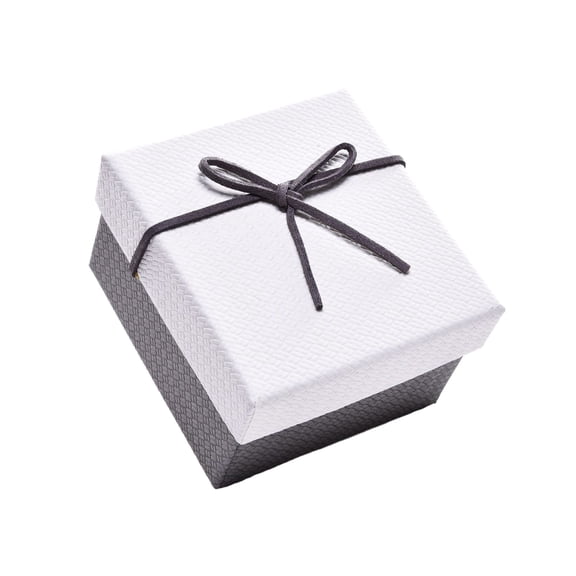 Ruanlalo Rectangle Gift Box with Ribbon Bow Cushion Valentine's Day Bridesmaid Wedding Birthday Present Wrapping Box with Lid Portable Jewelry Packaging Box