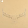 thumbnail image 1 of Ruanlalo Reusable Eyebrow Stencil Makeup Microblading Measure Symmetrical Tattoo Ruler 1#, 1 of 6