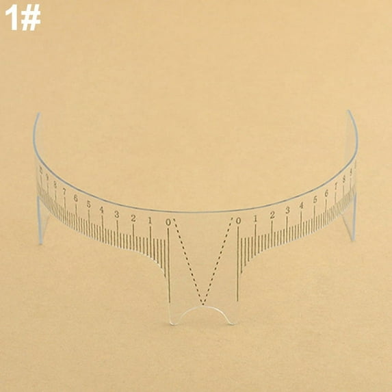 Ruanlalo Reusable Eyebrow Stencil Makeup Microblading Measure Symmetrical Tattoo Ruler 1#