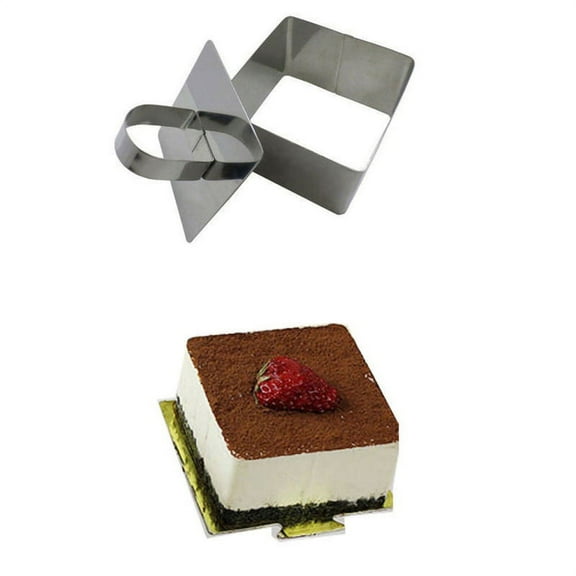 Ruanlalo Stainless Steel Cake Cutter Bakeware Mini Fondant Mousse Mold Kitchen DIY Tool Square #