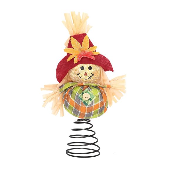 Ruanlalo Thanksgiving Scarecrow Miniature Fall Scarecrow Tree Topper 8 Inches Miniature Harvest Autumn Ornaments for Farmhouse Home Party Supplies