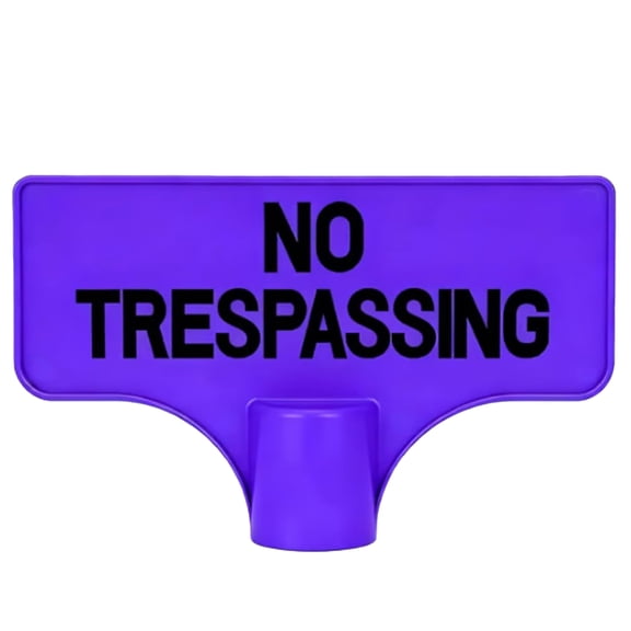 Ruanlalo No Trespassing Sign Orange Purple Property Warning Sign Weather Resistant Highly Visible Outdoor Marker Sign for T-Post Mount Farms Construction Sites Ranches Use