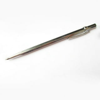 Silver Retractable Scribe Tungsten Carbide Tip Scriber Etching Pen General  Carve