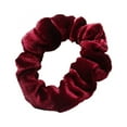 thumbnail image 1 of Ruanlalo Velvet Cloth Elastic Hair Scrunchie Band Ring Women Girls Ponytail Holder Wine Red, 1 of 6