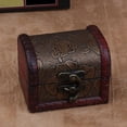 thumbnail image 1 of Ruanlalo Vintage Necklace Bracelet Storage Organizer Holder Gift Wooden Jewelry Box, 1 of 6