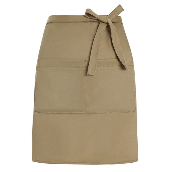 Ruanlalo Waiter Half Apron with Large Pockets Waterproof Oil-proof Adjustable Men Women Kitchen Chef Cafe Restaurant Bakery Flower Shop Barista Work Apron