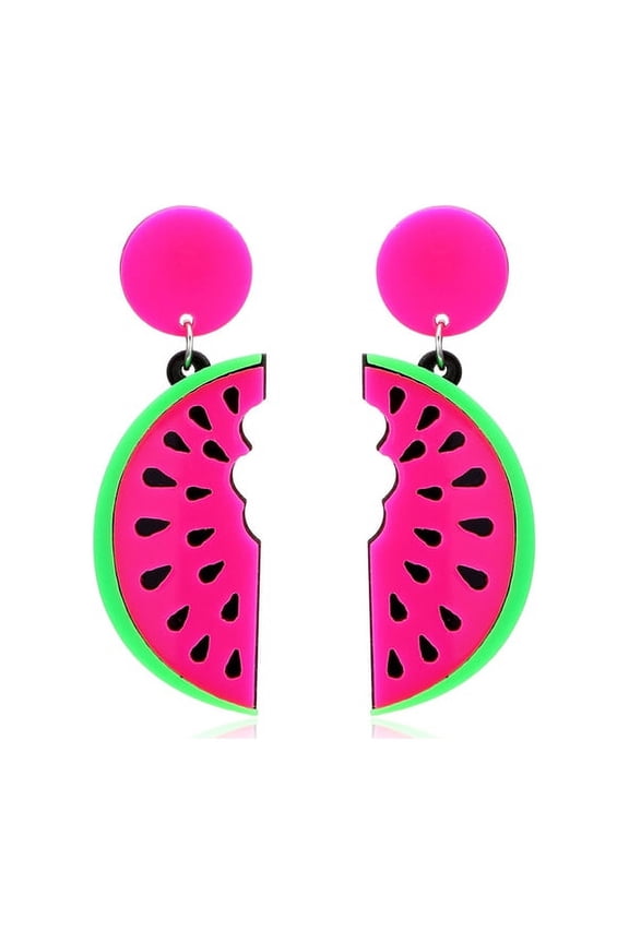 Watermelon Dangle Earrings Fashion Party Summer Beach Jewelry Gift for Women Watermelon