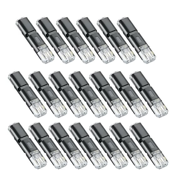 Ruanlalo Wire Connector Quick-Clip Fasteners Brass Conductors Multi-Purpose Snap-On Blocks Tool-Free Cable Connectors for DIY Crafting Low-Voltage Decor