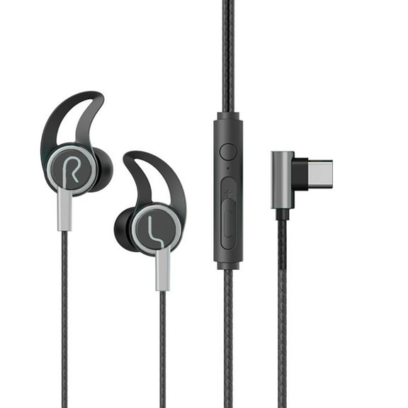 Ruanlalo Wired Headphone,Wired Headphone with Microphone Noise Reduction Theater Game Sound HD-compatible Call No-Delay In-ear Wired Earphone Phone Supply