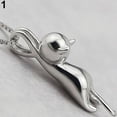 thumbnail image 1 of Ruanlalo Women Fashion Silver Plated Lovely Jumping Cat Pendant Necklace Jewelry Gift Silver, 1 of 6