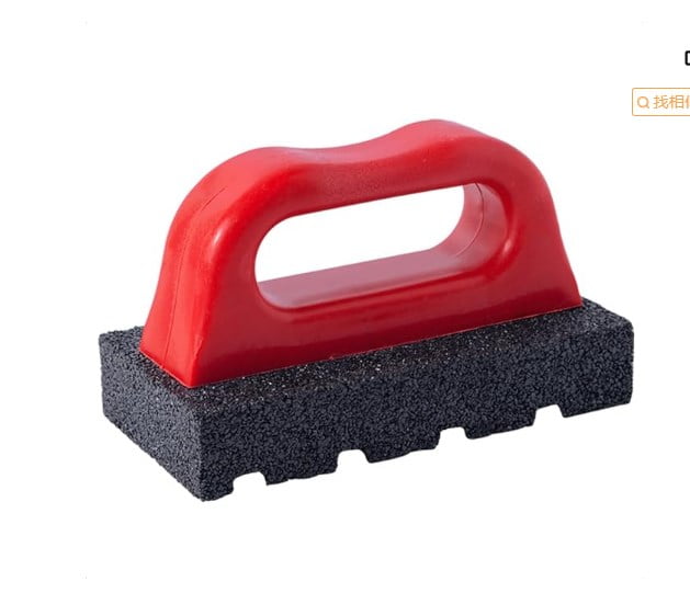 Rub Brick Tool With Handle Concrete Sanding Block Rub Brick Tool For