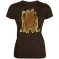 thumbnail image 1 of Rub Me Chicken Breast Barbeque Funny Juniors Soft T Shirt Brown MD, 1 of 1