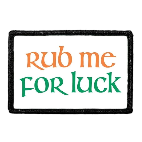 Rub Me For Luck - Orange - Patch