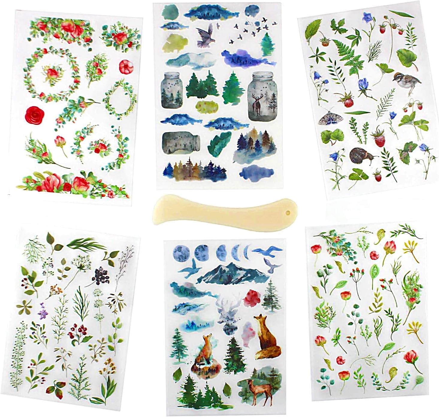 Rub On Transfer Stickers for Crafts Scrapbooking Embellishments