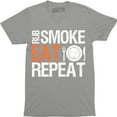 thumbnail image 1 of Rub Smoke Eat Repeat Bbq Grilling Smoking Meat Cooking Camping Men T-Shirt, 1 of 4