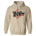 thumbnail image 1 of Rub Some Dirt on it Baseball Hoodie Sweatshirt Unisex Small Sand, 1 of 5