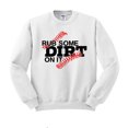 thumbnail image 1 of Rub Some Dirt on it Baseball Sweatshirt Unisex Large White, 1 of 5