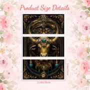 Rub on Transfer Decal Sticker for Furniture Craft Decor 6x12 Taurus Constellation 3Pcs Waterproof UV DTF Transfer for Drawer Dresser Glass Porcelain Wood Plastic