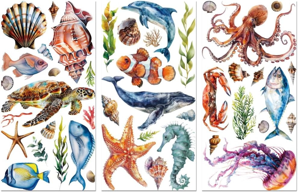 Rub on Transfer Decals for Furniture Crafts Letter 6"x12" 3Pcs