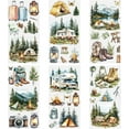 thumbnail image 1 of Rub on Transfers for Crafts, 6 Sheets 15cmx30cm/5.91 * 11.81in Forest and Camping Waterproof UV DTF Furniture Transfer Stickers for DIY Crafts Wood Glass Farbic, 1 of 5