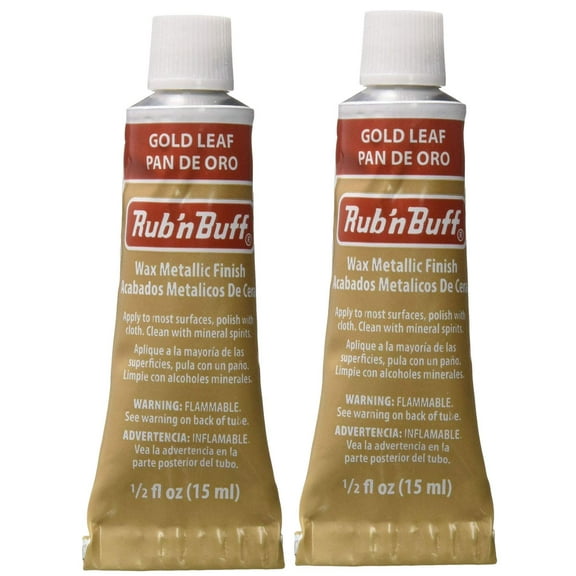 Rub 'n Buff The Original Wax Metallic Finish (Gold Leaf) 2 pcs sku# 1835744MA