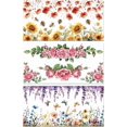 thumbnail image 1 of Rub on Transfer Decals for Furniture Crafts 6"x12" 3Pcs Floral Border Waterproof UV DTF Transfer Decals Sticker, 1 of 9
