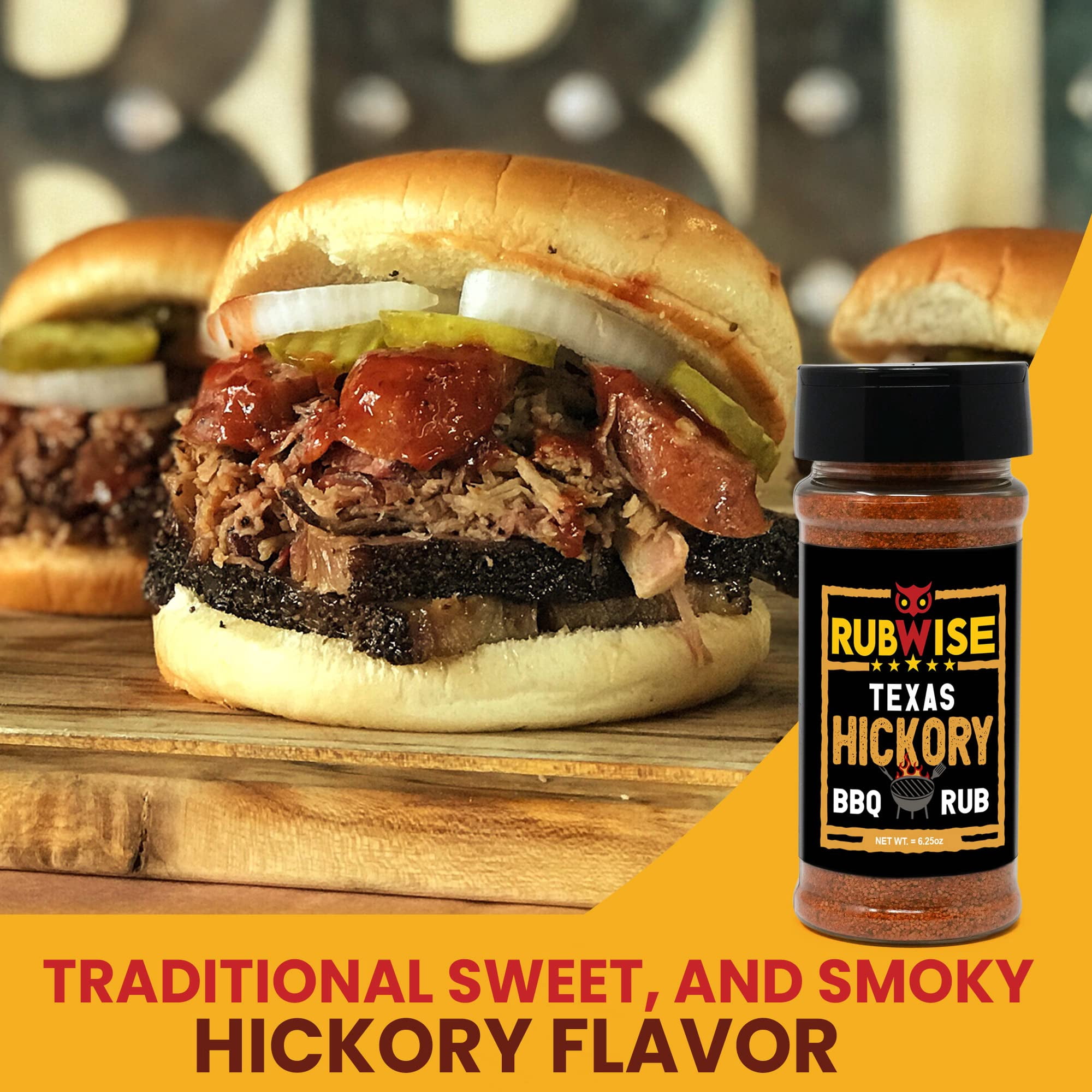 RubWise Texas Style BBQ Hickory Rub (No H2FSDMSG) | Seasonings & Dry ...