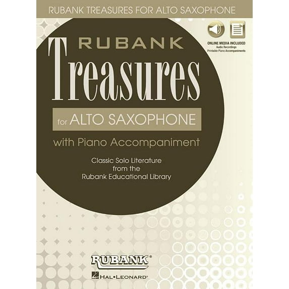 Rubank Treasures for Alto Saxophone: Book with Online Audio (Stream or Download) (Paperback)