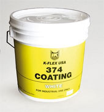 K-Flex Usa Rubatex #374 Protective Coating, 1 Gallon White Acrylic ...