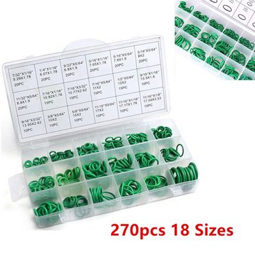 270pcs O-Ring Set A/C Assortment Oil Proof Plumbing Auto Car AC Repair