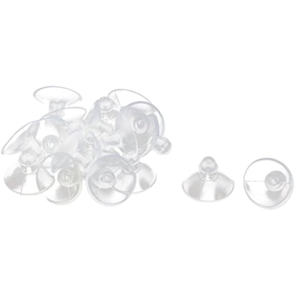 Rubber Anti-Collision Table Desk Glass Sucker Hanger Pads Suction Cups 18mm Dia (Pack of 20)