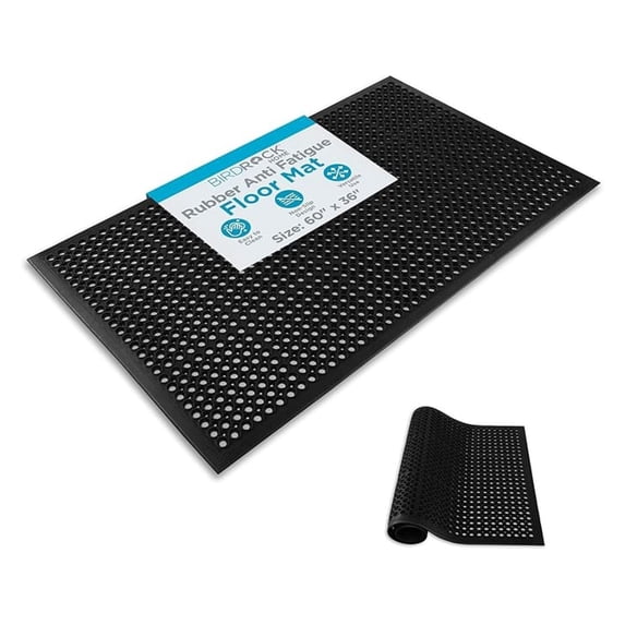 Rubber Anti Fatigue Floor Mat | 36 x 60 in | Non-Slip Restaurant Floor Mats | Bar Drainage Mat | Outdoor Doormat for Entrance