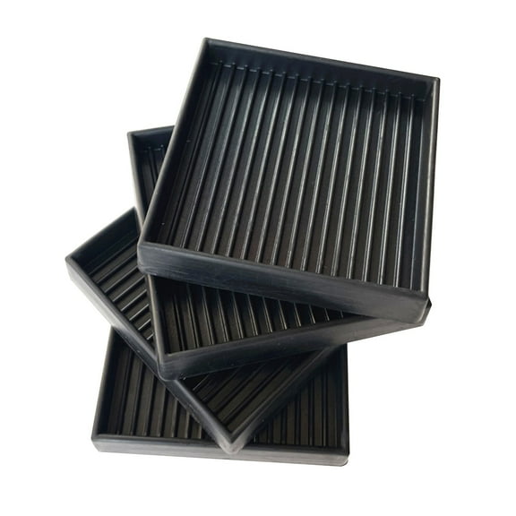 Rubber Anti-Slip Furniture Leg Protectors with Non-Slip Strips, Heavy Duty Sofa Feet Covers for Hardwood Floors, Scratch Resistant Durable Floor Protectors for Chairs Tables Couches Sofas black,3inch